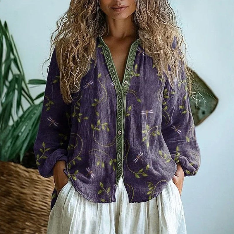 LARISSA™|BLUSA FOGLIA VINTAGE