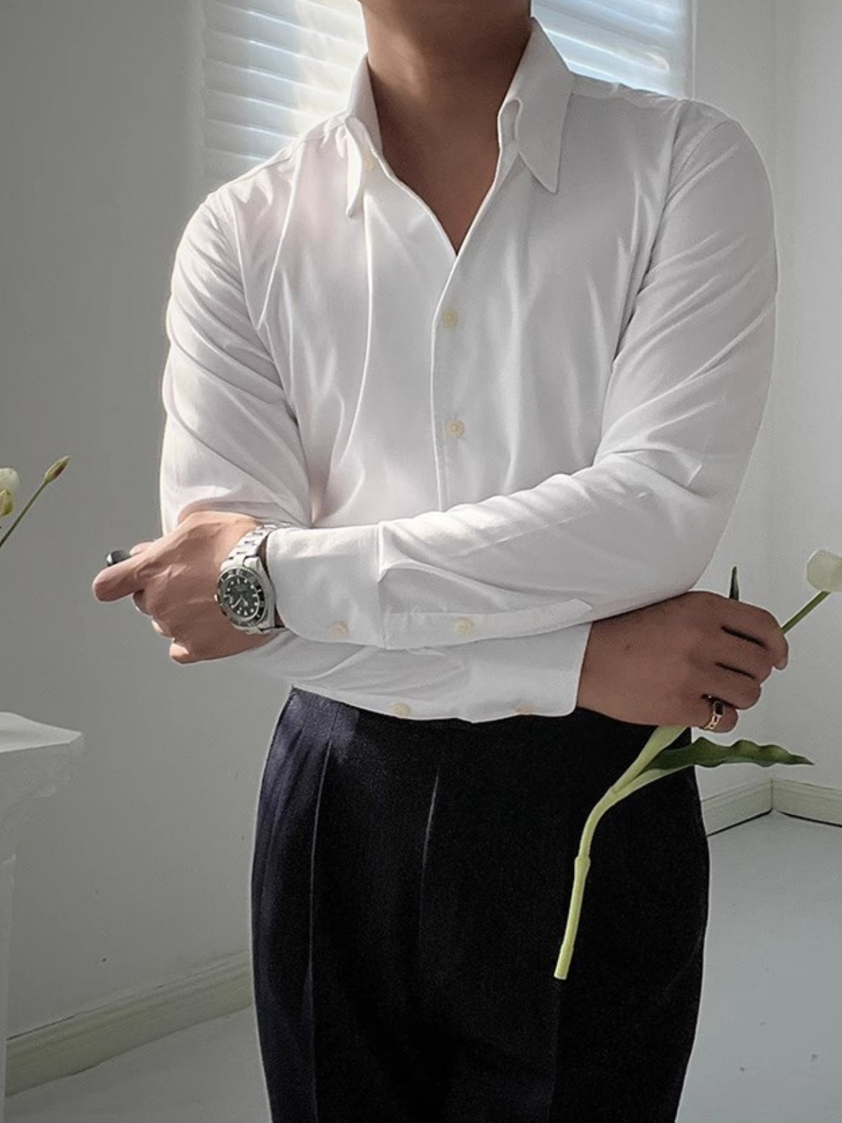 ALFIERI™|CAMICIA ELEGANTE SCOLLO AV
