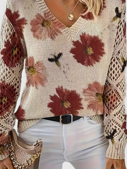 ORNELLA™|MAGLIONE FLOREALE