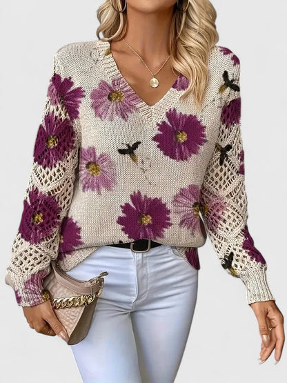 ORNELLA™|MAGLIONE FLOREALE