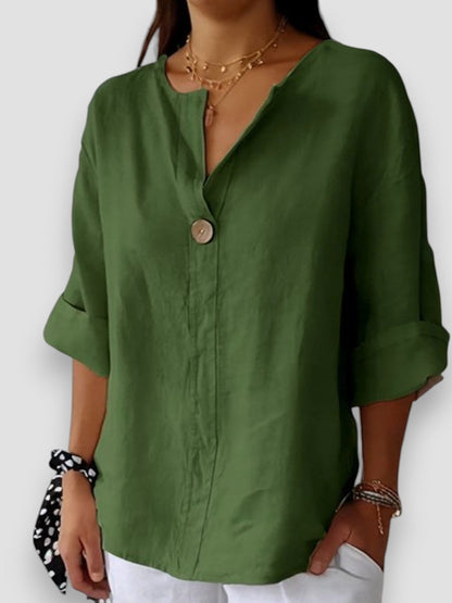 SOFIA|BLUSA CASUAL CON SCOLLO AV