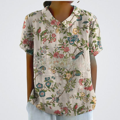 FABIANA|BLUSA FLOREALE ELEGANTE