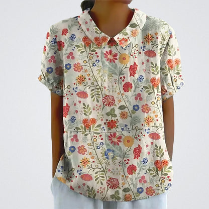 FABIANA|BLUSA FLOREALE ELEGANTE