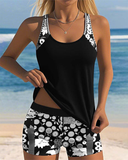 GINEVRA™|TANKINI FLOREALE COMODO 