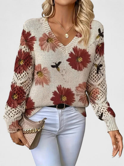 ORNELLA™|MAGLIONE FLOREALE