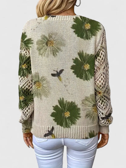 ORNELLA™|MAGLIONE FLOREALE