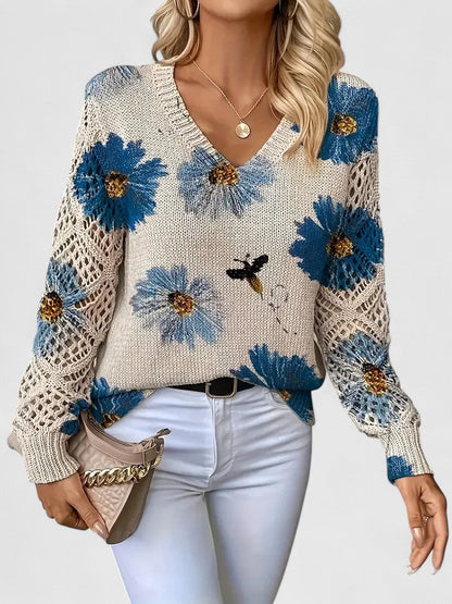 ORNELLA™|MAGLIONE FLOREALE