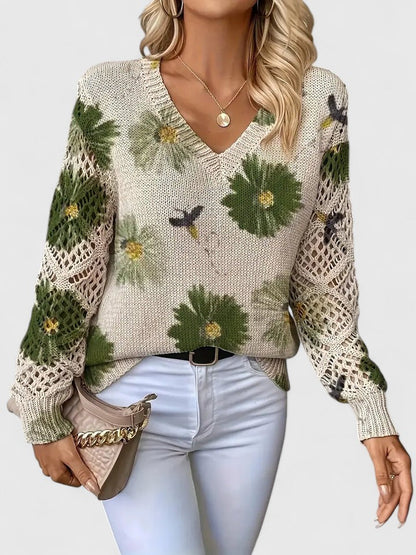 ORNELLA™|MAGLIONE FLOREALE