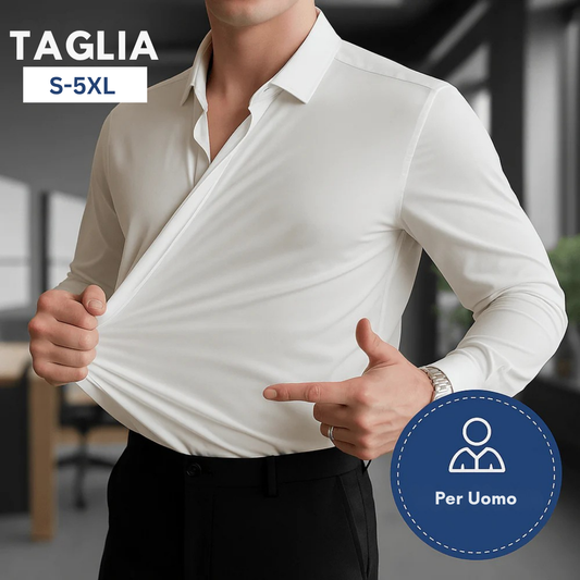 SALVINO™|CAMICIA ANTIPIEGA STRETCH 