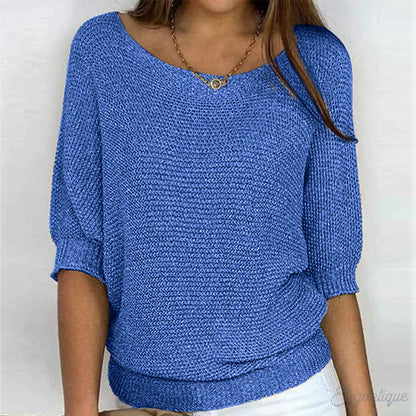 ARIANNA|TOP IN MAGLIA RILASSATO