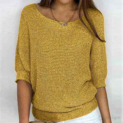 ARIANNA|TOP IN MAGLIA RILASSATO